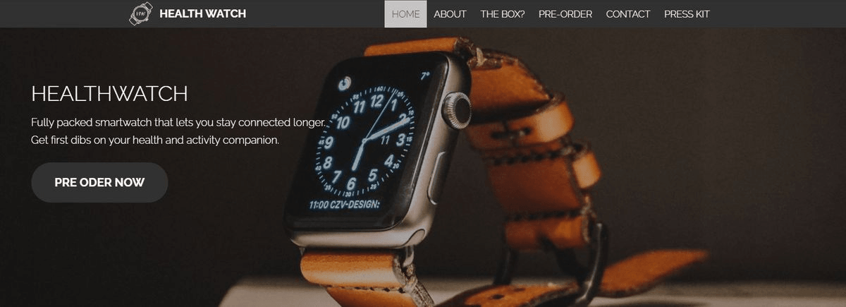 適合架設1頁網站的範本二 適合架設1頁網站的範本二